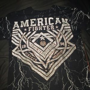 American fighter shirt black 3m